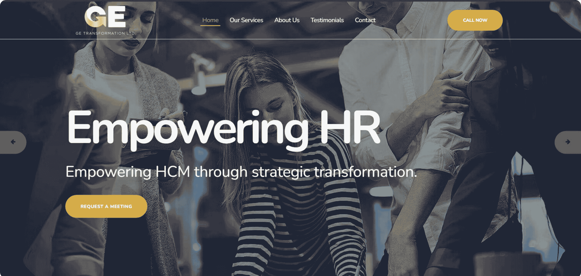 Website Services Page - GE Transformation