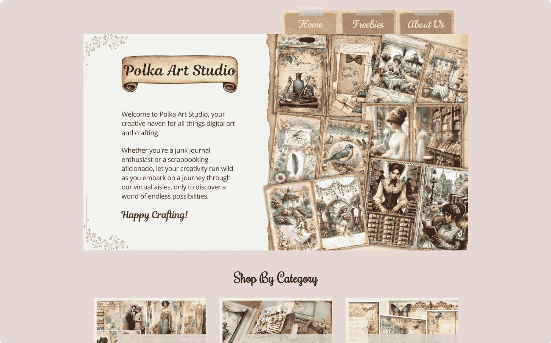 Website Services Page - Polka Art Studio